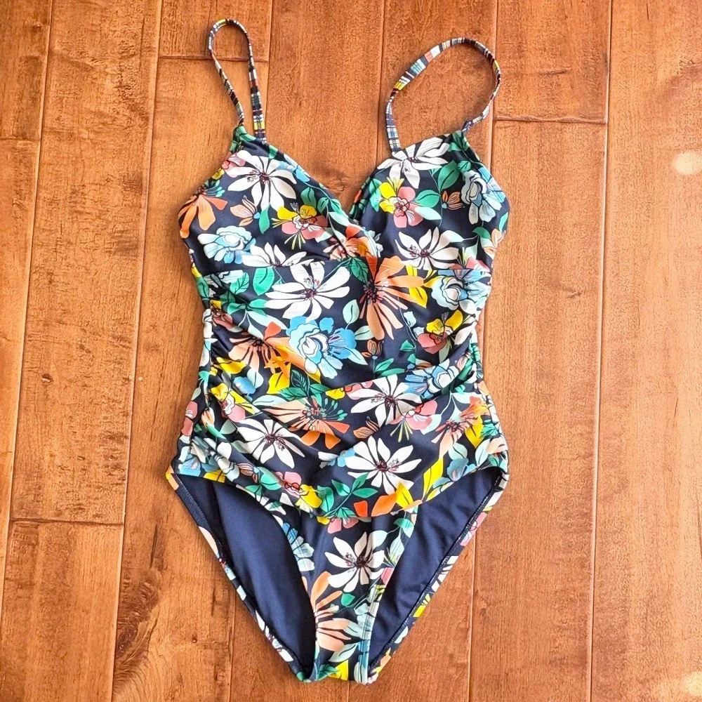 Ellen Tracy‎ Tummy Control One-Piece Swimsuit Size 8